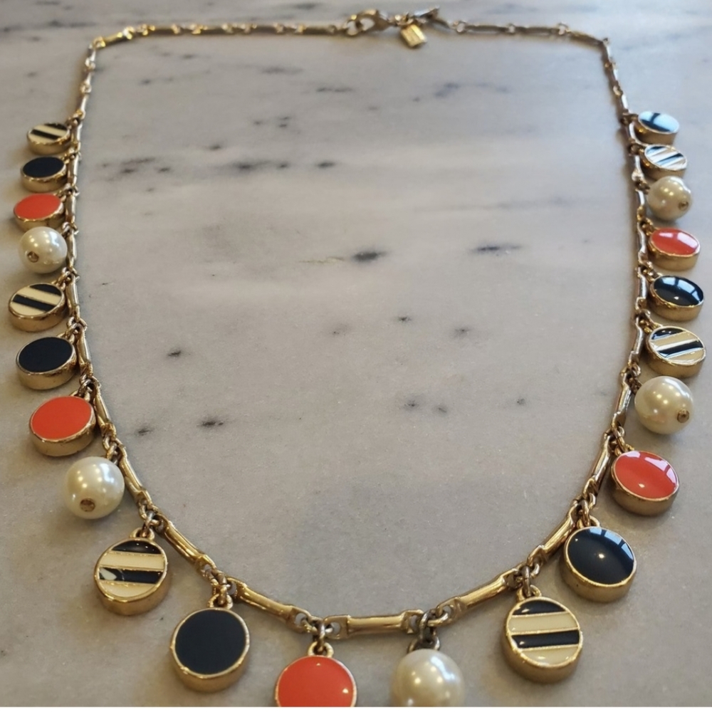 Kate Spade Elegant Multicolor Gold-tone Necklace